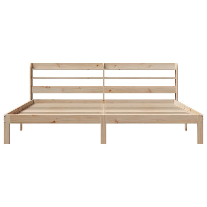 Cadru pat cu tăblie 200x200 cm, lemn masiv de pin - WALTI WALTI