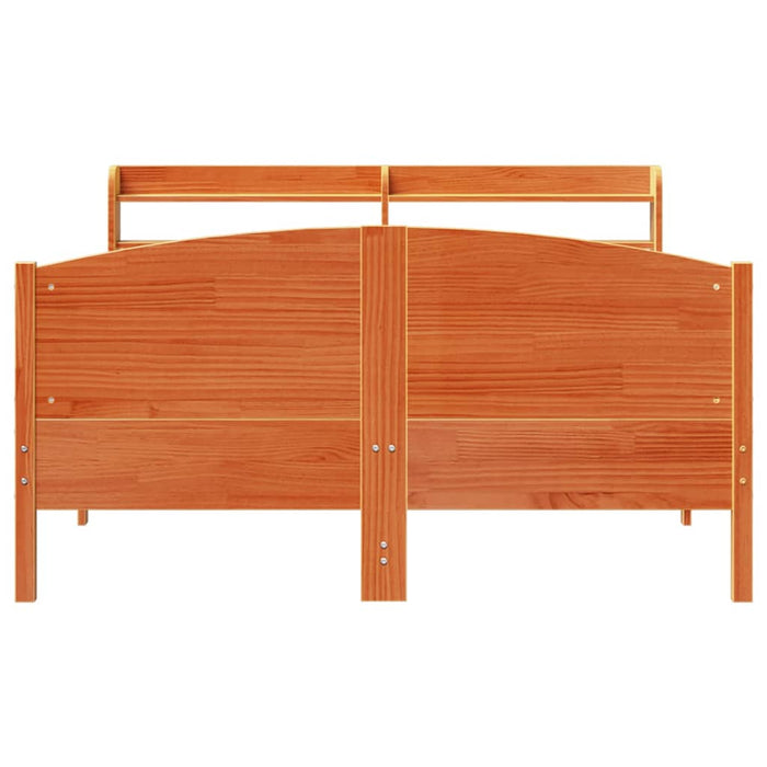 Cadru de pat fără saltea, maro ceruit 140x200 cm lemn masiv pin - WALTI WALTI