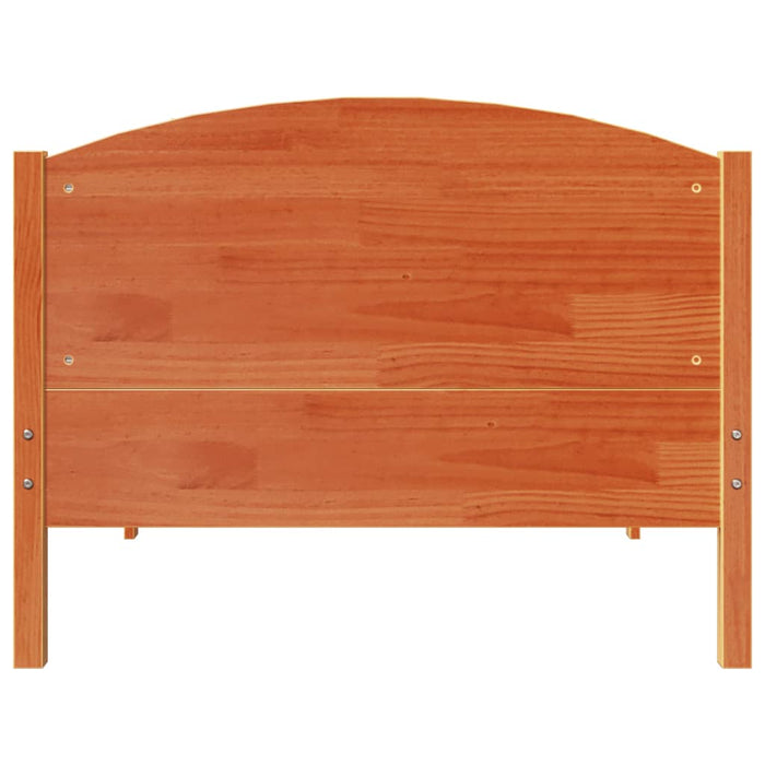 Cadru pat fără saltea, maro ceruit, 75x190 cm, lemn masiv pin - WALTI WALTI
