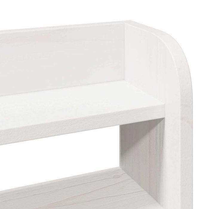 Cadru de pat fără saltea, alb, 135x190 cm, lemn masiv de pin - WALTI WALTI