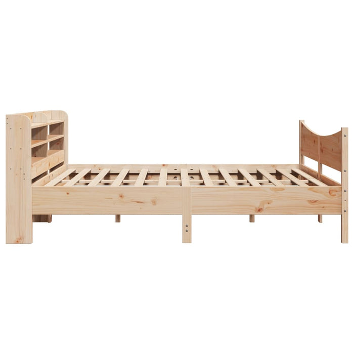 Cadru pat cu tăblie 200x200 cm, lemn masiv de pin - WALTI WALTI