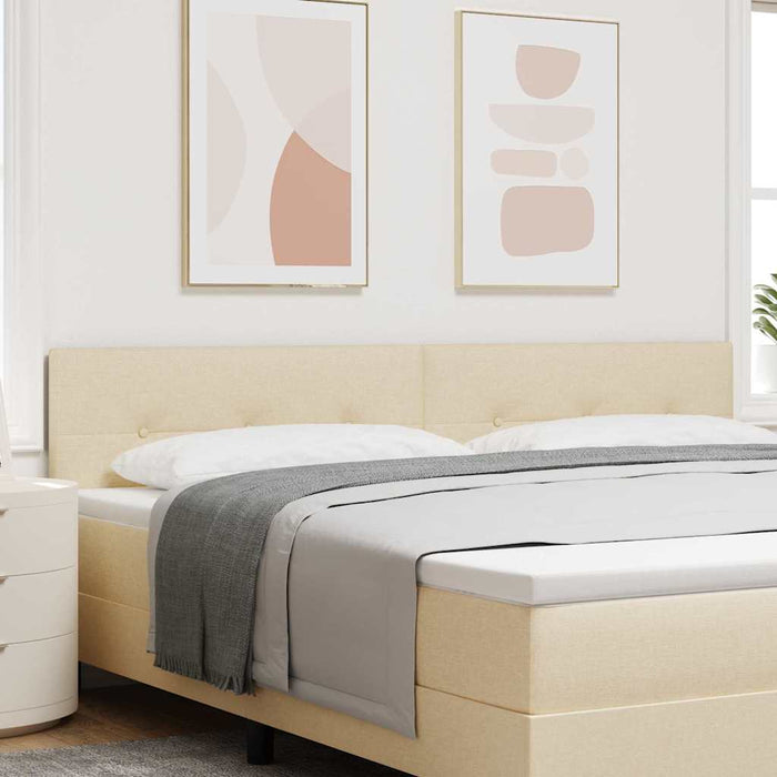 Tăblie LED cu lumini cu bandă LED Manual Crem 200 cm Poliester - WALTI WALTI