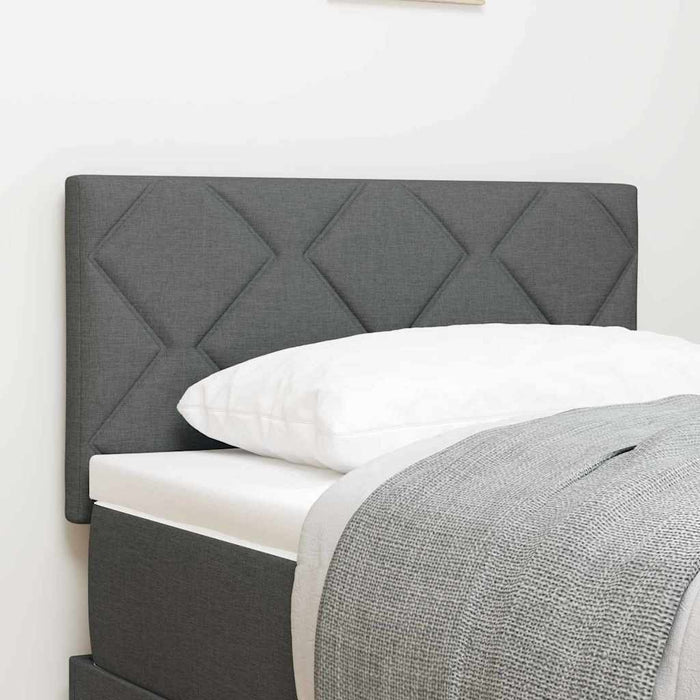 Tăblie cap cu lumini cu bandă LED Ajustabil Gri 80 cm țesătură - WALTI WALTI