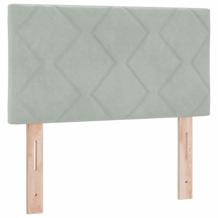 Tăblie LED cu lumini cu bandă LED Gri deschis 80 cm Catifea - WALTI WALTI
