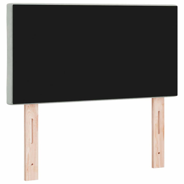 Tăblie LED cu lumini cu bandă LED Gri deschis 80 cm Catifea - WALTI WALTI