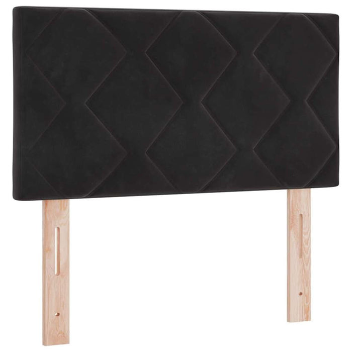 Tăblie LED cu lumini cu bandă LED Geometric Negru 80 cm Catifea - WALTI WALTI