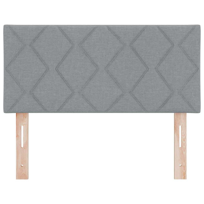 Tăblie cap cu lumini cu bandă LED Gri deschis 90 cm țesătură - WALTI WALTI