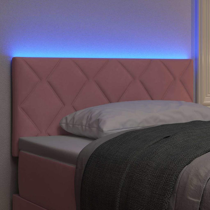 Tăblie LED Roz 90 cm Catifea WALTI