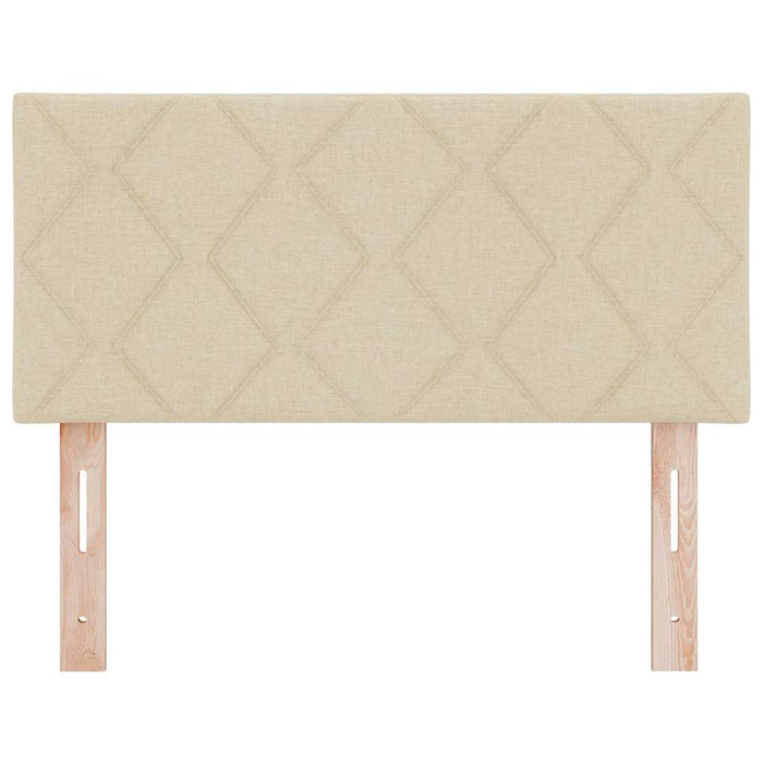 Tăblie cap cu lumini cu bandă LED Crem 100 cm țesătură - WALTI WALTI