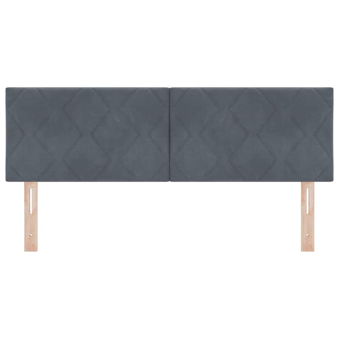 Tăblie LED Gri închis 144 cm Catifea WALTI