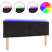 Tăblie LED cu lumini cu bandă LED Manual Negru 144 cm Catifea - WALTI WALTI