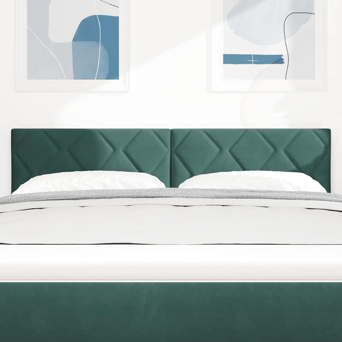 Tăblie LED Verde închis 160 cm Catifea WALTI