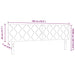 Tăblie LED Geometric Manual Albastru închis 180 cm Catifea - WALTI WALTI