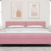 Tăblie LED Roz 180 cm Piele artificială - WALTI WALTI