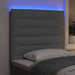 Tăblie LED cu lumini cu bandă LED Gri deschis 80 cm Poliester - WALTI WALTI