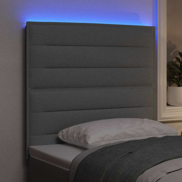 Tăblie LED cu lumini cu bandă LED Gri deschis 100 cm Poliester - WALTI WALTI