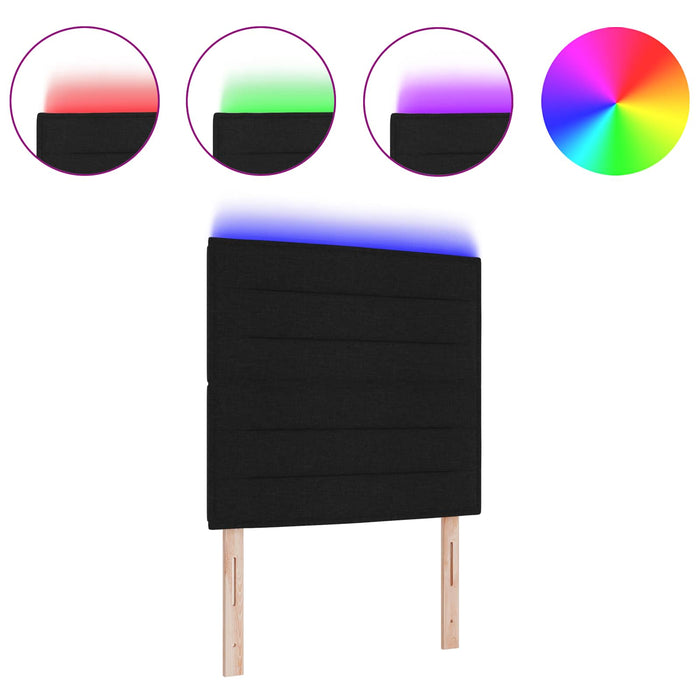 Tăblie LED cu lumini cu bandă LED Manual Negru 100 cm Poliester - WALTI WALTI
