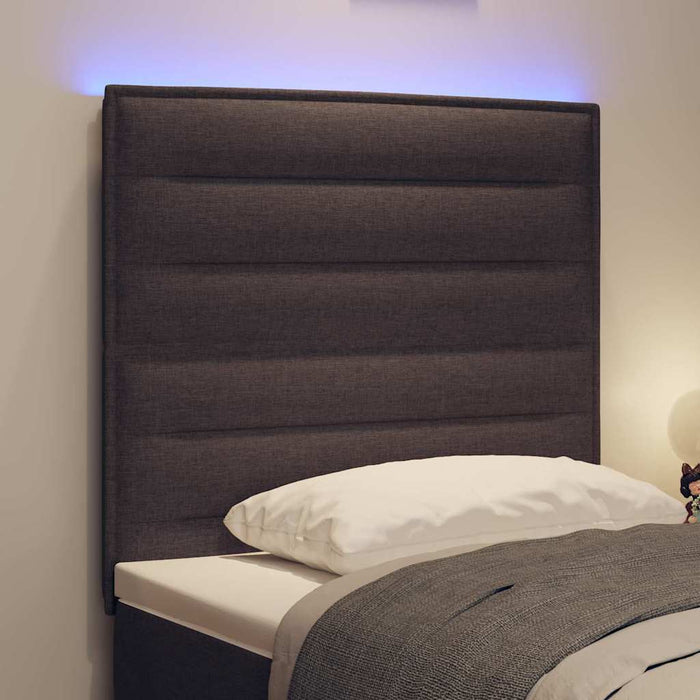 Tăblie LED cu lumini cu bandă LED Maro închis 100 cm Poliester - WALTI WALTI