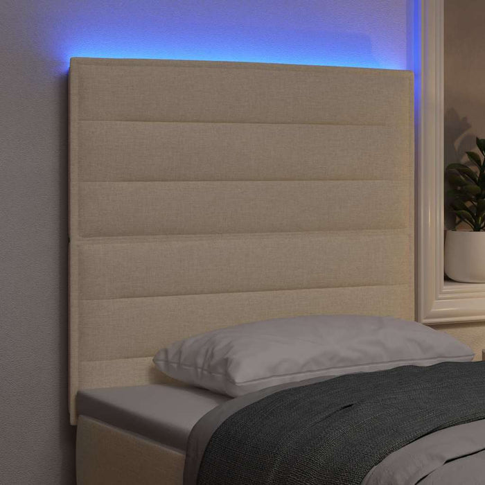 Tăblie LED cu lumini cu bandă LED Manual Crem 100 cm Poliester - WALTI WALTI
