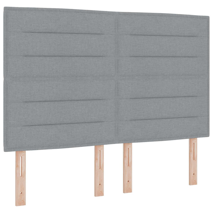 Tăblie LED cu lumini cu bandă LED Gri deschis 160 cm Poliester - WALTI WALTI