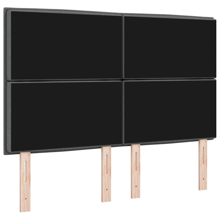 Tăblie LED cu lumini cu bandă LED Gri închis 160 cm Poliester - WALTI WALTI