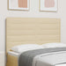 Tăblie LED cu benzi LED cu headboard Crem 160 cm țesătură - WALTI WALTI