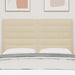 Tăblie LED cu benzi LED cu headboard Crem 160 cm țesătură - WALTI WALTI