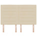 Tăblie LED cu benzi LED cu headboard Crem 160 cm țesătură - WALTI WALTI
