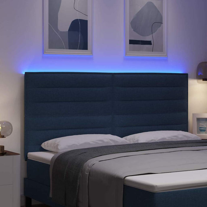 Tăblie LED cu lumini cu bandă LED albastru 180 cm Poliester - WALTI WALTI