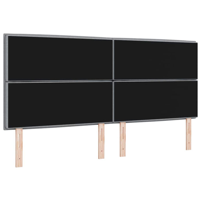 Tăblie LED cu lumini cu bandă LED Gri deschis 200 cm Poliester - WALTI WALTI