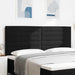 Tăblie LED cu benzi LED cu headboard Negru 200 cm țesătură - WALTI WALTI