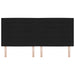 Tăblie LED cu benzi LED cu headboard Negru 200 cm țesătură - WALTI WALTI