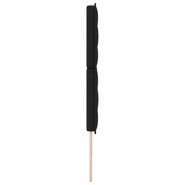 Tăblie LED cu benzi LED cu headboard Negru 200 cm țesătură - WALTI WALTI