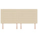 Tăblie LED cu benzi LED cu headboard Crem 200 cm țesătură - WALTI WALTI