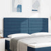 Tăblie LED cu benzi LED cu headboard albastru 200 cm țesătură - WALTI WALTI
