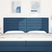 Tăblie LED cu benzi LED cu headboard albastru 200 cm țesătură - WALTI WALTI