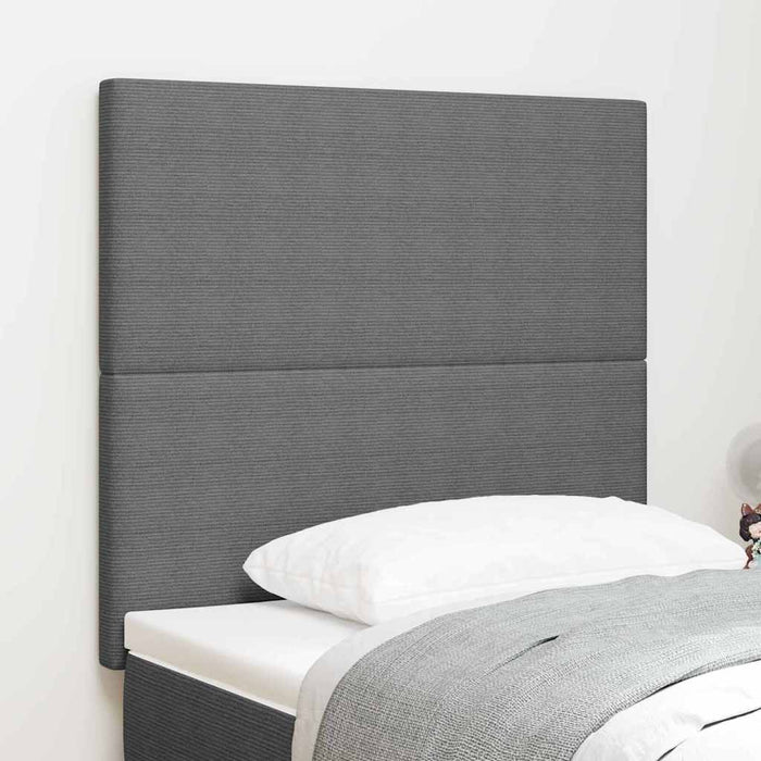 Tăblie LED cu benzi LED Gri deschis 80 cm Țesătură din corduroy WALTI