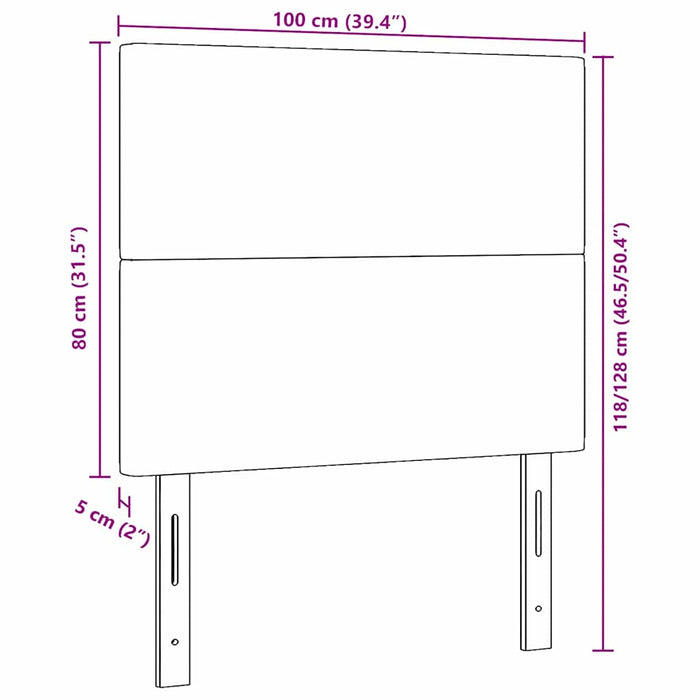 Tăblie LED cu lumini cu bandă LED Manual Crem 100 cm Poliester - WALTI WALTI