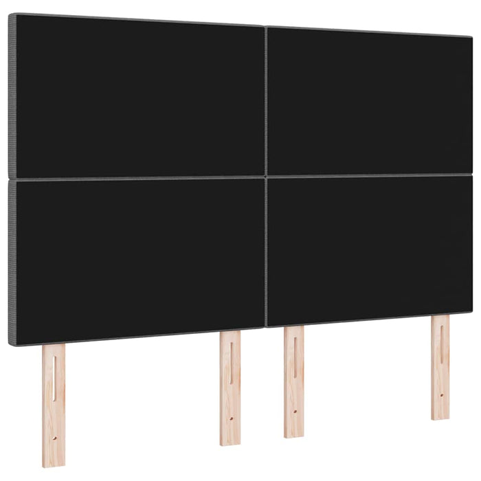 Tăblie LED Manual Gri deschis 160 cm Țesătură din corduroy WALTI
