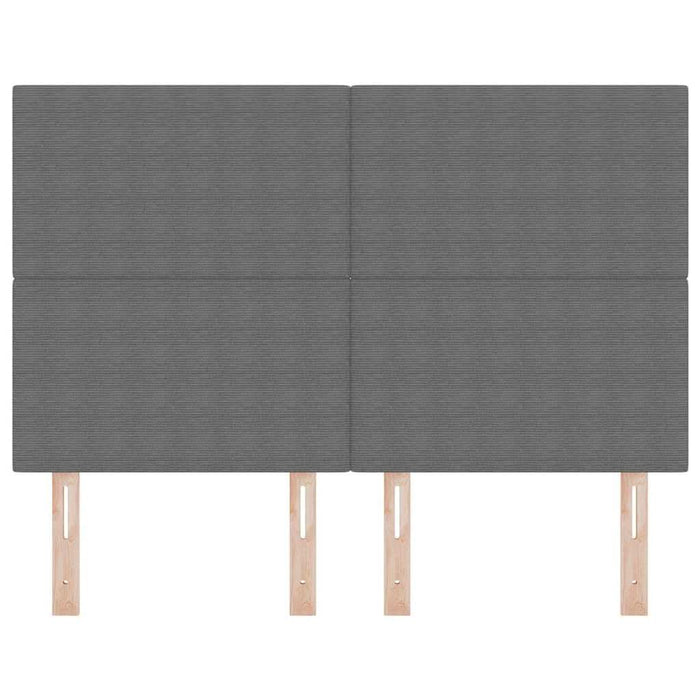 Tăblie LED Manual Gri deschis 160 cm Țesătură din corduroy WALTI