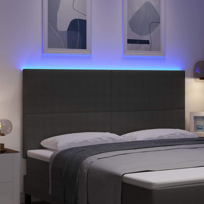 Tăblie LED cu lumini cu bandă LED Gri deschis 180 cm Poliester - WALTI WALTI