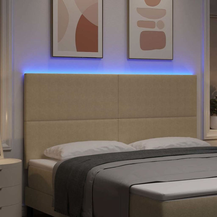 Tăblie LED cu lumini cu bandă LED Gri Verde 180 cm Poliester - WALTI WALTI