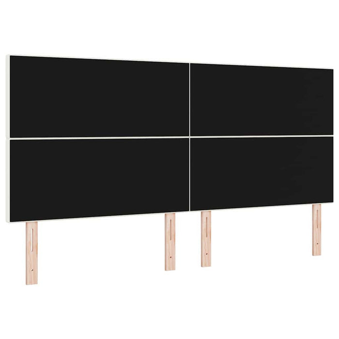 Tăblie LED cu benzi LED Crem 200 cm Țesătură din corduroy - WALTI WALTI