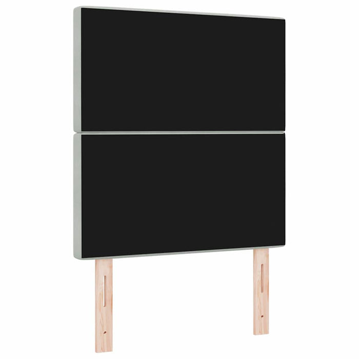 Tăblie LED cu lumini cu bandă LED Gri deschis 80 cm Catifea - WALTI WALTI