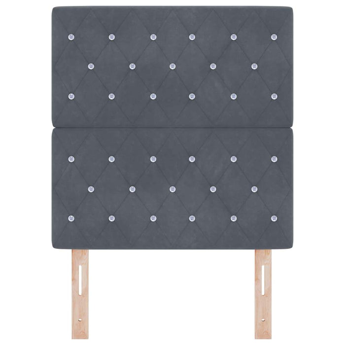Tăblie LED cu lumini cu bandă LED Gri închis 80 cm Catifea - WALTI WALTI