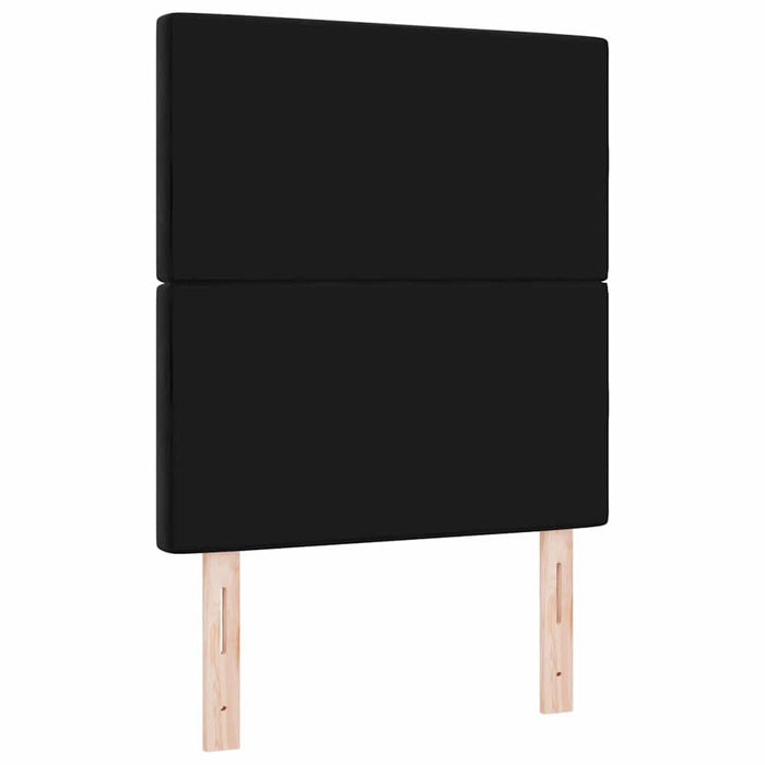 Tăblie LED cu lumini cu bandă LED Argyle Negru 80 cm Catifea - WALTI WALTI