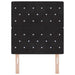 Tăblie LED cu lumini cu bandă LED Argyle Negru 80 cm Catifea - WALTI WALTI