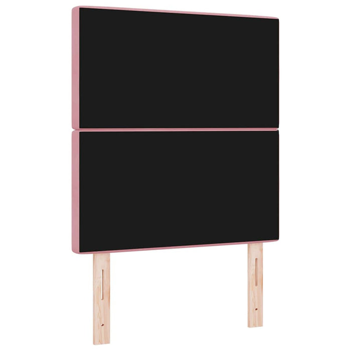Tăblie LED cu benzi LED cu headboard Manual Roz 80 cm Catifea - WALTI WALTI