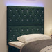 Tăblie LED cu benzi LED cu headboard Verde închis 90 cm Catifea - WALTI WALTI