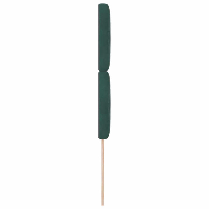 Tăblie LED cu benzi LED cu headboard Verde închis 90 cm Catifea - WALTI WALTI